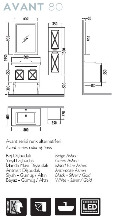 banyo dolabı